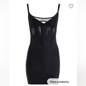 H&M x Mugler Corset style Mini Dress